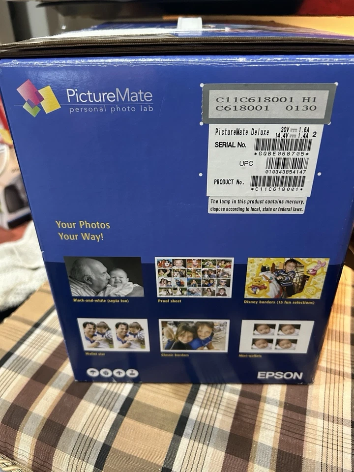Epson B351A PictureMate Deluxe PictureMate 500 Personal Photo Lab & Photo NEW - Image 3 of 4