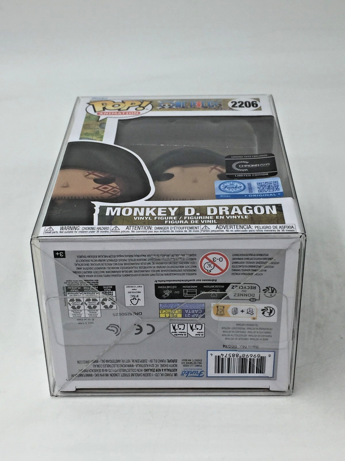 Funko Pop! One Piece Monkey D Dragon #2206 Chrono Toys Funko SE W/Protector