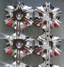 New Vogue X-cess Wheel Chrome Center Cap 7.0 89-9079v 60801675f-1 - Set4 New Vogue X-cess Wheel Chrome Center Cap 7.0 89-9079v 60801675f-1 - Set4