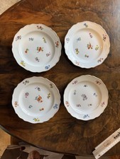 Meissner Porzellan Streublümchen 4 Teller, D...