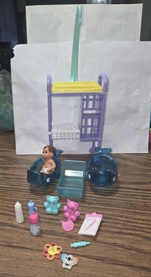 Barbie Baby Doctor Nursery Playset Accessories 15 Piece Lot Mattel Toys