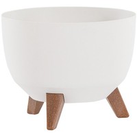 Siena Garden Pflanzgefäß Pflanztopf PflanzküBel Blumentopf Oslo Weiß 29 × 23 Cm