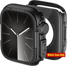 Metal Case for Apple Watch 45mm Rugged Protective Bumper Military-Grade Armor