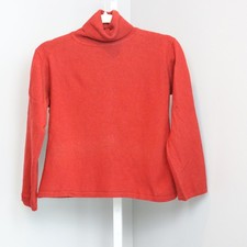 Harold  s Red Merino Wool Turtleneck Sweater Vintage Women  s M Runs Small