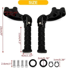 For Scout 2015-25 Sixty 2016 Bobber 2018 Passenger Foot Pegs W/Mounting Bracket 