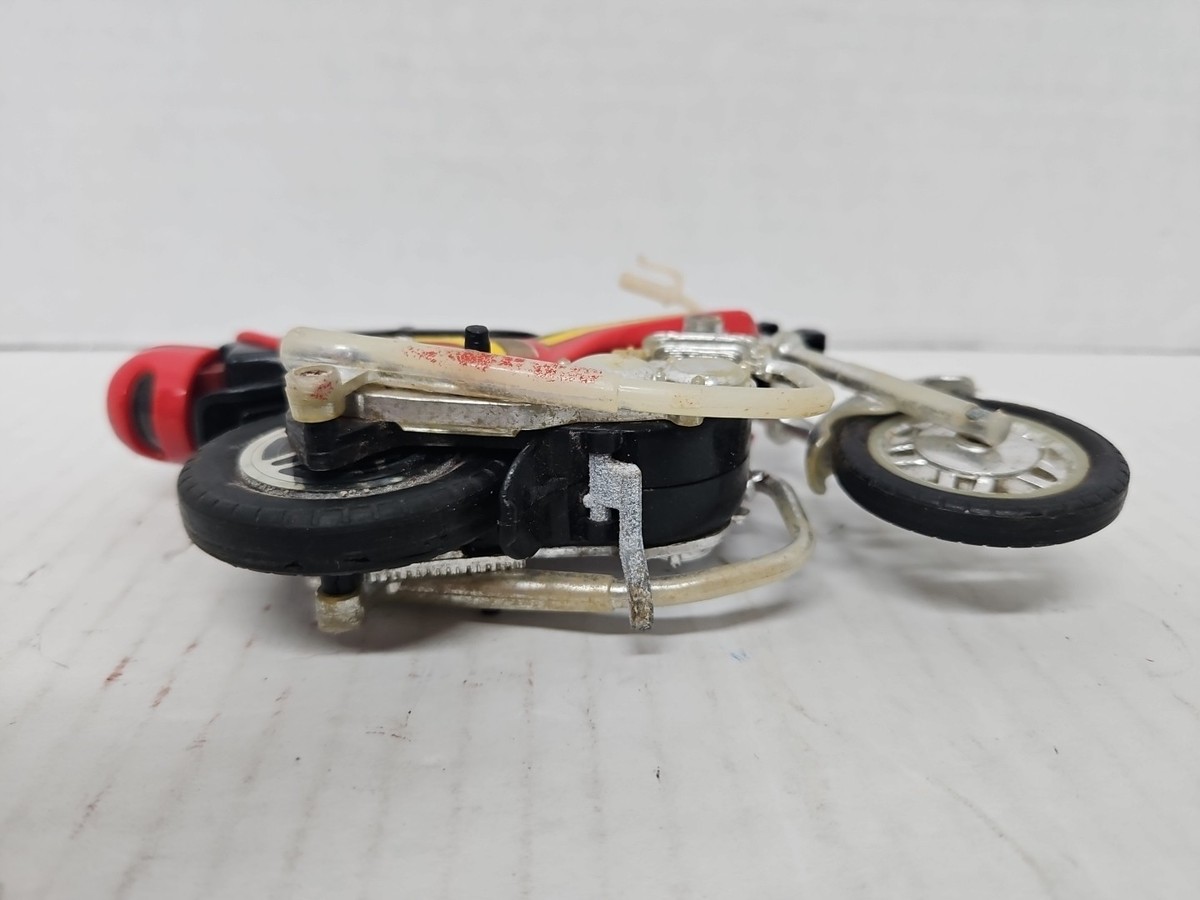 Vintage 1981 Toy Kidco Power Blasters Stunt Pull String Motorcycle