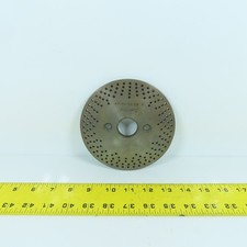 Bridgeport No. 1 5-1/2" OD Dividing Head Indexer Hole Plate 1-1/8" Bore