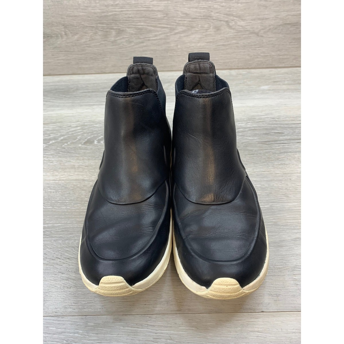 Nike Air Max Thea Women's Mid Black Leather Chelsea Boots 8 Casual