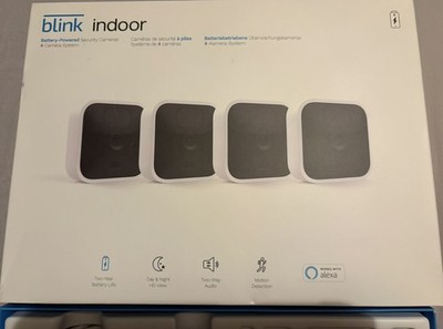 Blink Indoor 2. Generation Full HD Wireless Security 4 Kamerasystem - Weiß