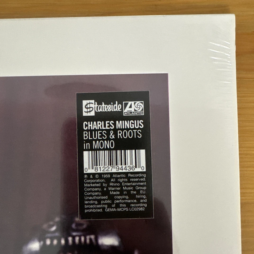 Charlie Mingus - Blues & Roots, 2016 Atlantic Vinyl LP Record NEW SEALED! - Image 2 of 3