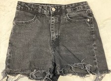 Forever 21 Women's Cut Off Denim Shorts - Black - Size 26