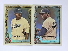 Jackie Robinson 2023 Allen Ginter Silver Hot Box Brooklyn Dodgers 64 & 379