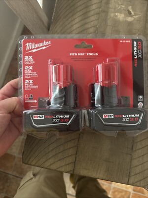 M12 12-Volt Lithium-lon XC Extended Capacity 3.0 Ah Battery Pack (2-Pack)