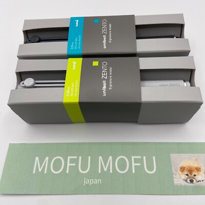 uni-ball ZENTO Signature Pen Set Silver 0.38mm & Metallic Black