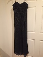 BCBG - Max and Cleo Black Strapless Evening Gown