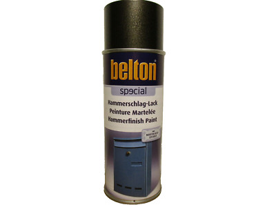 1 Spraydose Hammerschlag Lack Grau Anthrazit 400ml Sprühdose Lackspray Belton
