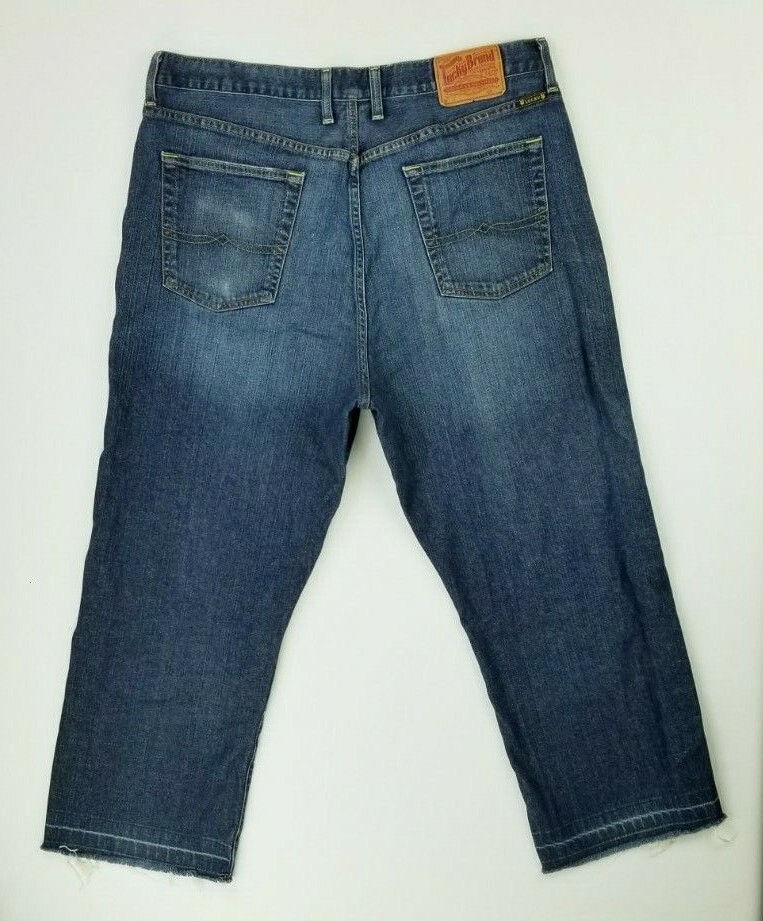 Lucky Brand 38X28 Classic Fit Men Raw Hem Regular Inseam/Length