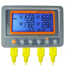 Digital 4 Channel Thermocouple Thermometer Temperature Recorder Data Logger AZ I