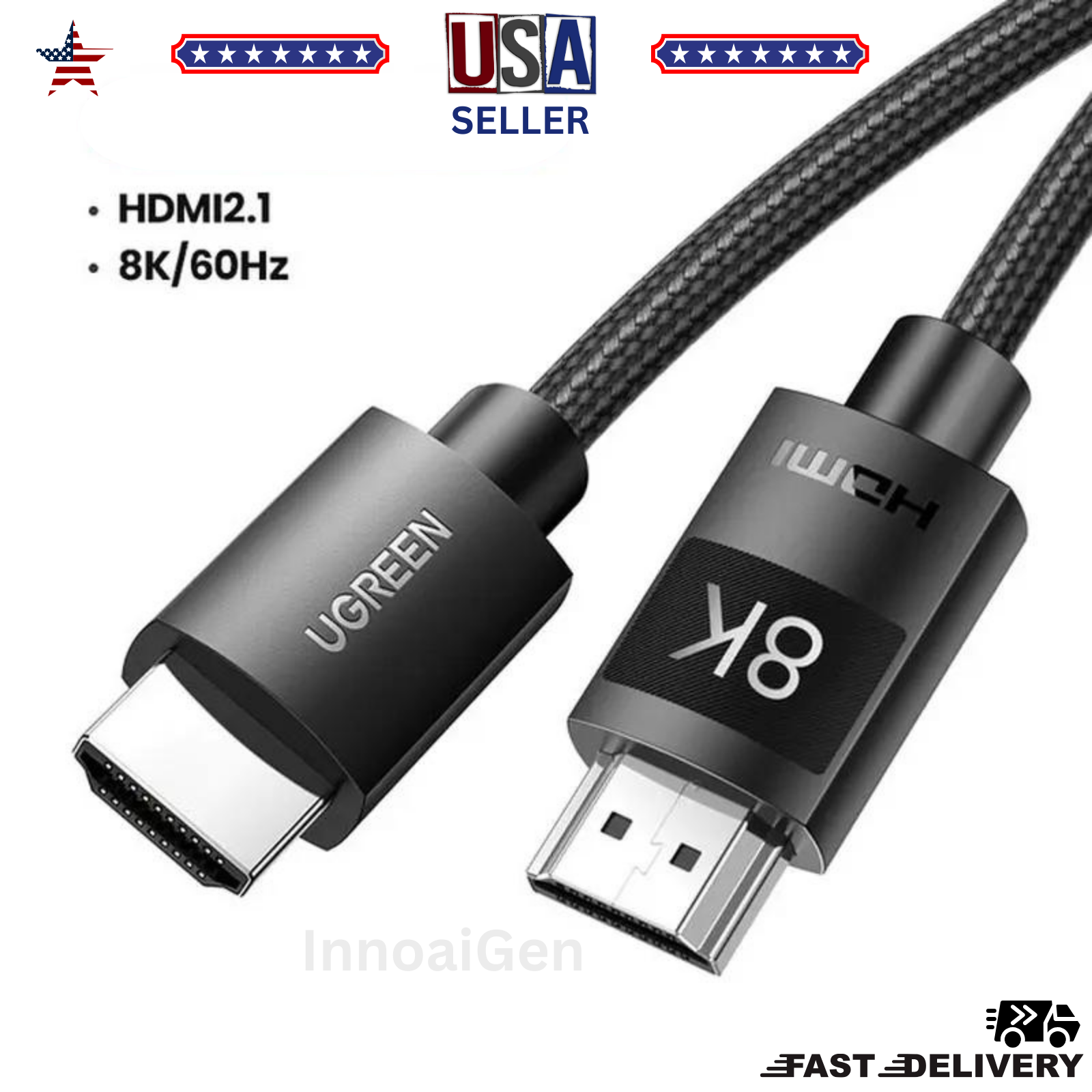 Hdmi Cable High Speed 8K HDMI 2.0 1080p Ultra Premium Display Monitor Laptop-image