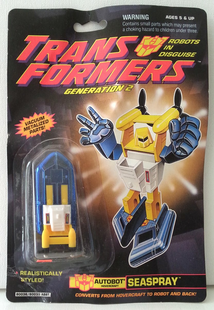 トランスフォーマー G2 シースプレー　(Seaspray) Transformers G2 SEASPRAY, 1992, Factory Sealed MOC and Never