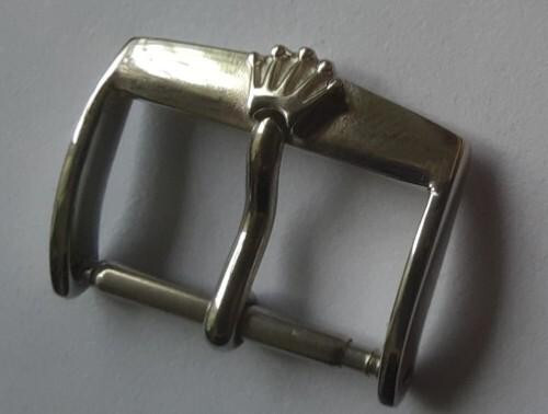 RARO VECCHIO BRACCIALE ROLEX VINTAGE 16mm CINTURINO ACCIAIO INOX FIBBIA OROLOGIO ORIGINALE foto 5