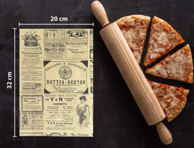 Carta Antigrasso Kraft 100 Pezzi - 30x20cm, Design Scacchi, Per Patatine Fritte E Cibo Da Asporto - Foto 11