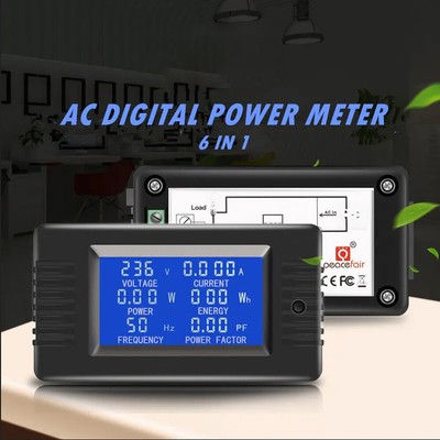 100A AC Digital Monitor LCD Volt Amp Watt Meter RC Batterie Power Analyser DE