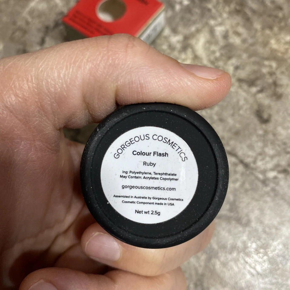 Gorgeous Cosmetics Colour Flash Loose Glitter Eyeshadow Ruby (RED) New - Image 3 of 4