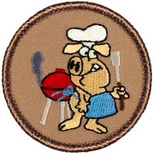 Barbecue Patrol Patch - 2" Round Embroidered Patch