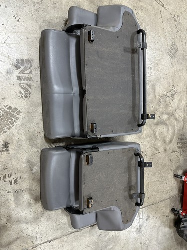 97 LAND ROVER DISCOVERY 1 SET OF LEATHER SEATS OEM - Picture 13 of 15