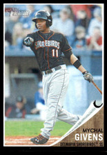 2011 Topps Heritage Minors Black Border #119 Mychal Givens SERIAL # 61/62