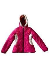 London Fog Winter Jacket Pink Full Zip Coat Girls Size 14-16 Good Condition