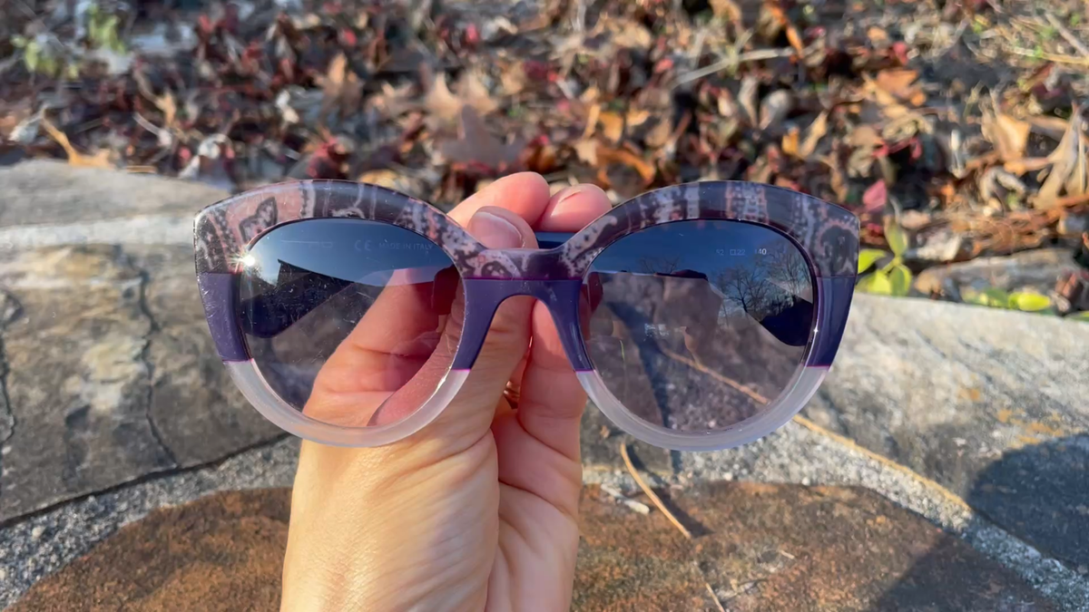 Etro Paisley Italian Sunglasses 52MM Violet Purple | eBay display picture 1