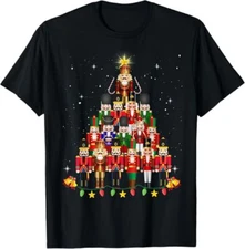 Funny Nutcracker Christmas Tree 2024 for Men Women Kids T-Shirt