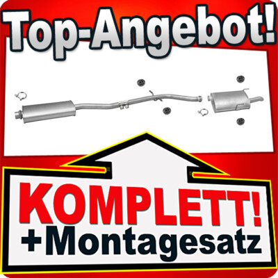 Auspuff für PEUGEOT 406 2.0 HDI 110PS Kombi 1998-2004 Auspuffanlage