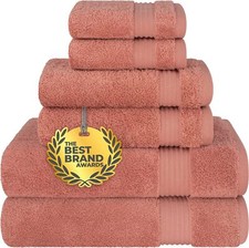 100 Cotton 6 Piece Bath Towels for Bathroom