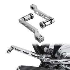 Chrome Heel Toe Gear Shifter Shift Lever Pedal Peg Fit For Harley Touring FLHT