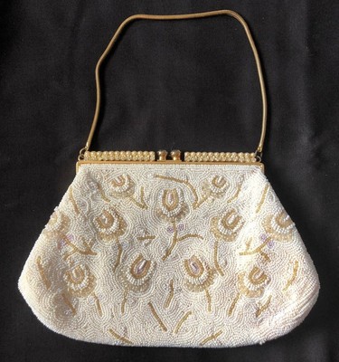 pink and gold purse