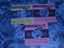 45RPM COMPANY SLEEVES. LOT OF THREE COLUMBIA HALL OF FAME.