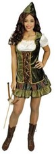 Robin Hood Peter Pan Jäger Girl Kostüm Kleid Damen Mittelalter Rokoko Jägerin Hu