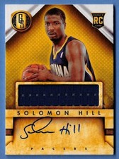 2013-14 Panini Gold Standard Autograph Jersey Rookie # 243 Solomon Hill Pacers 