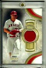 Mike Trout 2021 Topps Tier One Relics # T1R-MT  D # 121/199 Angels