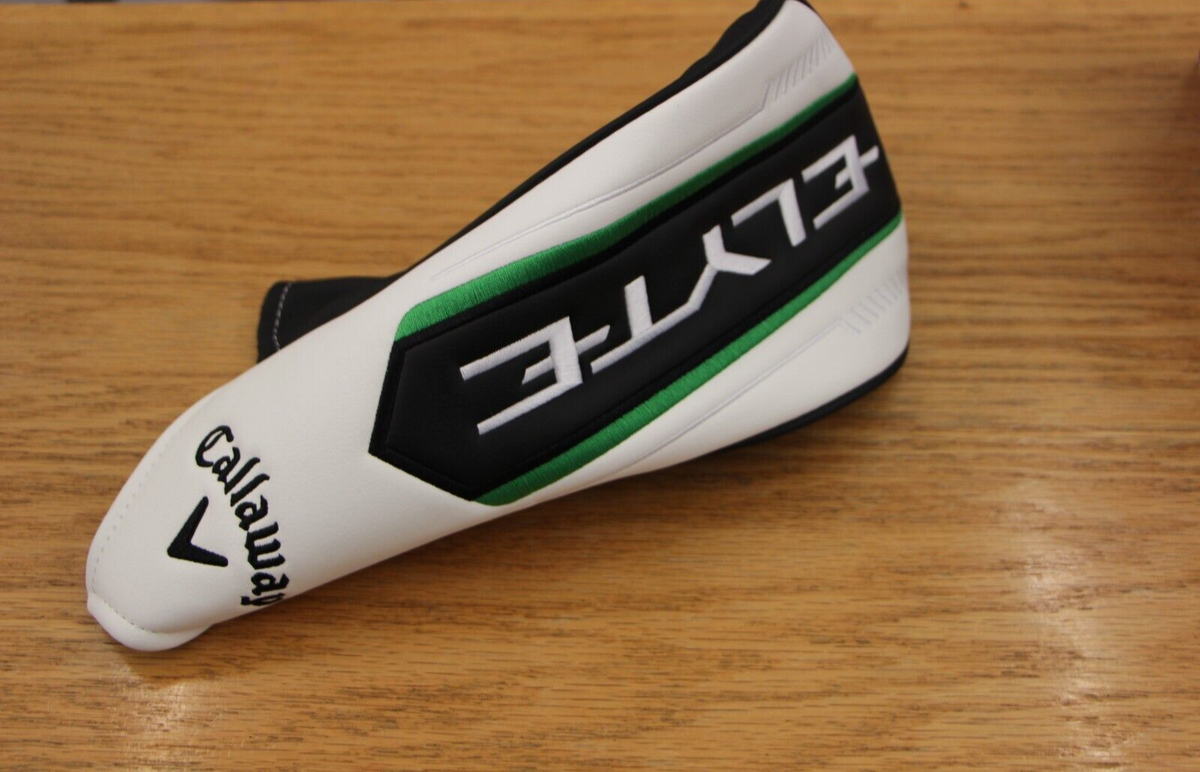 New 2025 Callaway Elyte Driver Head Cover White / Black / Green