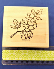 Stampin' UP Flower and Leave Single Wooden Mounted Rubber Stamp FREE SHIPPING