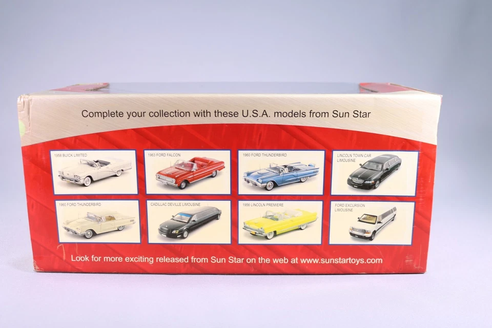 LE122 SUN STAR 1383 Voiture 1/18 1:18 Chevrolet C-20 Fire truck 1965 pompiers - Photo 4/4