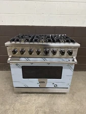 Viking VDR5366BSS - 36" Professional Dual Fuel Range 6 Burners 5 Series