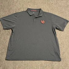 Champion Mens 2XL Polo Golf Shirt Short Sleeve University Of Utah Utes Grey