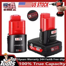 12V 6.0AH 3.0AH For Milwaukee for M12 Lithium Battery 48-11-2460 48-11-2440 US