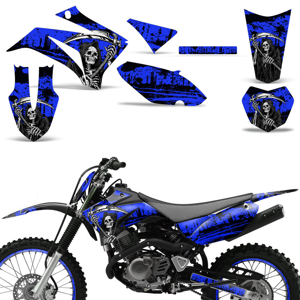 Kit Adesivos Moto De Trilha Ttr 125 Caveira Cross Ttr08