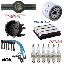 Tune Up Kit Filters Cap Wire Spark Plugs For DODGE STRATUS V6; 3.0L 2001-2005